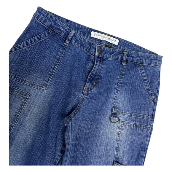 YOUNIQUE Vintage Y2K Flared Bootcut Casual Denim Jeans Womens 12 - Picture 4 of 6